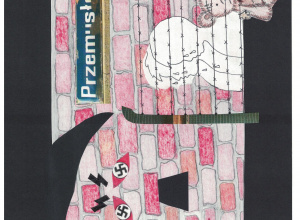 Logo Obóz ul. Przemysłowa- wykonane przez uczennicę kl. VIII - Kingę Gawrońską