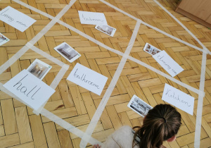 Uczeń prezentuje swoja pracę