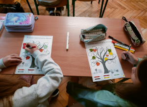 Jesienna zabawa z tabliczką mnożenia