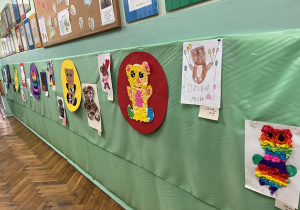 Prace konkursowe na szych ucznów ,,Miś Przjaciel"