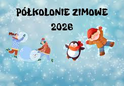 Plakat dotyczący półkolonii zimowych