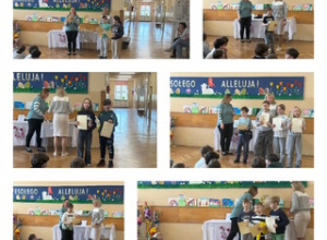 Rozstrzygnięcie konkursów plastycznych ,,Wiosna w moich oczach" oraz ,,Szkolny konkurs na najważniejszą ozdobę wielkanocną oraz palmę wielkanocną"